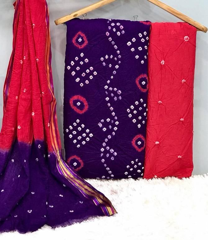VT Bandhani Suits Vol 16 Casual Wear Wholesale Printed Cotton Dress Material